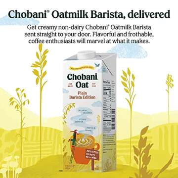 Chobani Oat Barista Edition, Perfect for Non-Dairy Drinks