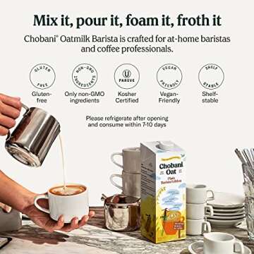 Chobani Oat Barista Edition, Perfect for Non-Dairy Drinks
