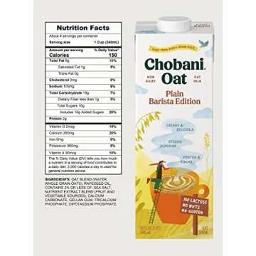 Chobani Oat Barista Edition, Perfect for Non-Dairy Drinks