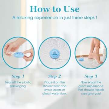 PeaceNBliss Shower Steamers, Mothers Day Presents for Mom, 6 Pack Bath Bombs, Shower Tablets for Halloween, Christmas, Birthday Presents for Men and Women Who Have Everything(6 Scents)