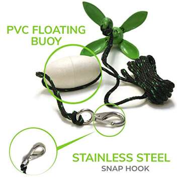 Gradient Fitness Kayak Anchor | Paddle Board Anchor, Small Boat and Canoe Anchors, Jet Ski Anchor, J...