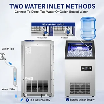 Commercial Ice Maker 120Lbs Daily - Fast & Durable