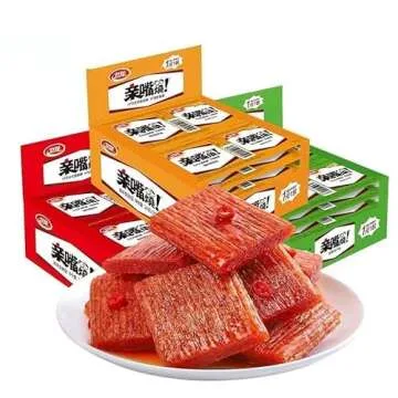 卫龙辣条大礼包Weilong Spicy Bar Gift Bag 22/43/64 bags,Spicy snacks，魔芋爽，大面筋，豆皮，零食小吃Snack Gifts,casual snacks, hot bar gift bag Konjak, Weilong big gluten kiss and burn, delicious food，Chinese snacks (22 bags)