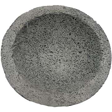 LINDO 8.6 inch Handmade Molcajete for Authentic Cooking