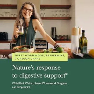 Gaia Herbs Microbiome Cleanse - with Black Walnut, Sweet Wormwood, Oregano & Peppermint - Helps Balance The GI Tract While Supporting Digestive Health - 60 Vegan Liquid Phyto-Capsules (30-Day Supply)