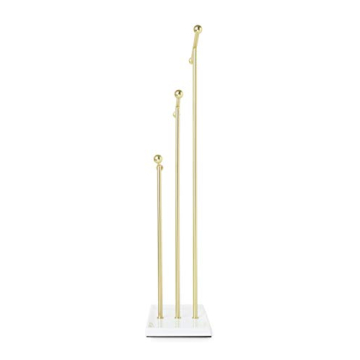 Umbra Trigem 3-Tier Jewelry Organizer Brass/White