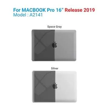 IBENZER Compatible with MacBook Pro 16 Inch Case A2141 Release 2020 2019, Hard Shell Case with Keyboard Cover & Type C Adapter for Old Version Mac Pro 16’’, Crystal Black, T16CYBK+1TC