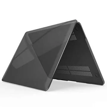 IBENZER Compatible with MacBook Pro 16 Inch Case A2141 Release 2020 2019, Hard Shell Case with Keyboard Cover & Type C Adapter for Old Version Mac Pro 16’’, Crystal Black, T16CYBK+1TC