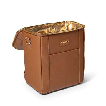 Igloo 12-can Luxe Vegan Leather Convertible Backpack