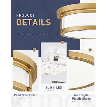 Kudos 12 Inch Flush Mount Ceiling Light Fixture