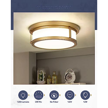 Kudos 12 Inch Flush Mount Ceiling Light Fixture