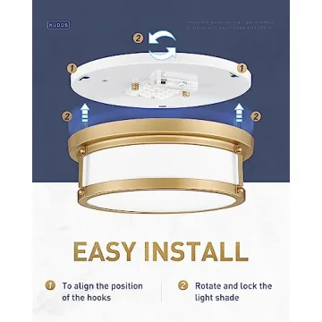 Kudos 12 Inch Flush Mount Ceiling Light Fixture