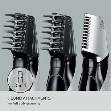 Panasonic Body Hair Trimmer - Waterproof, V-Shaped Head
