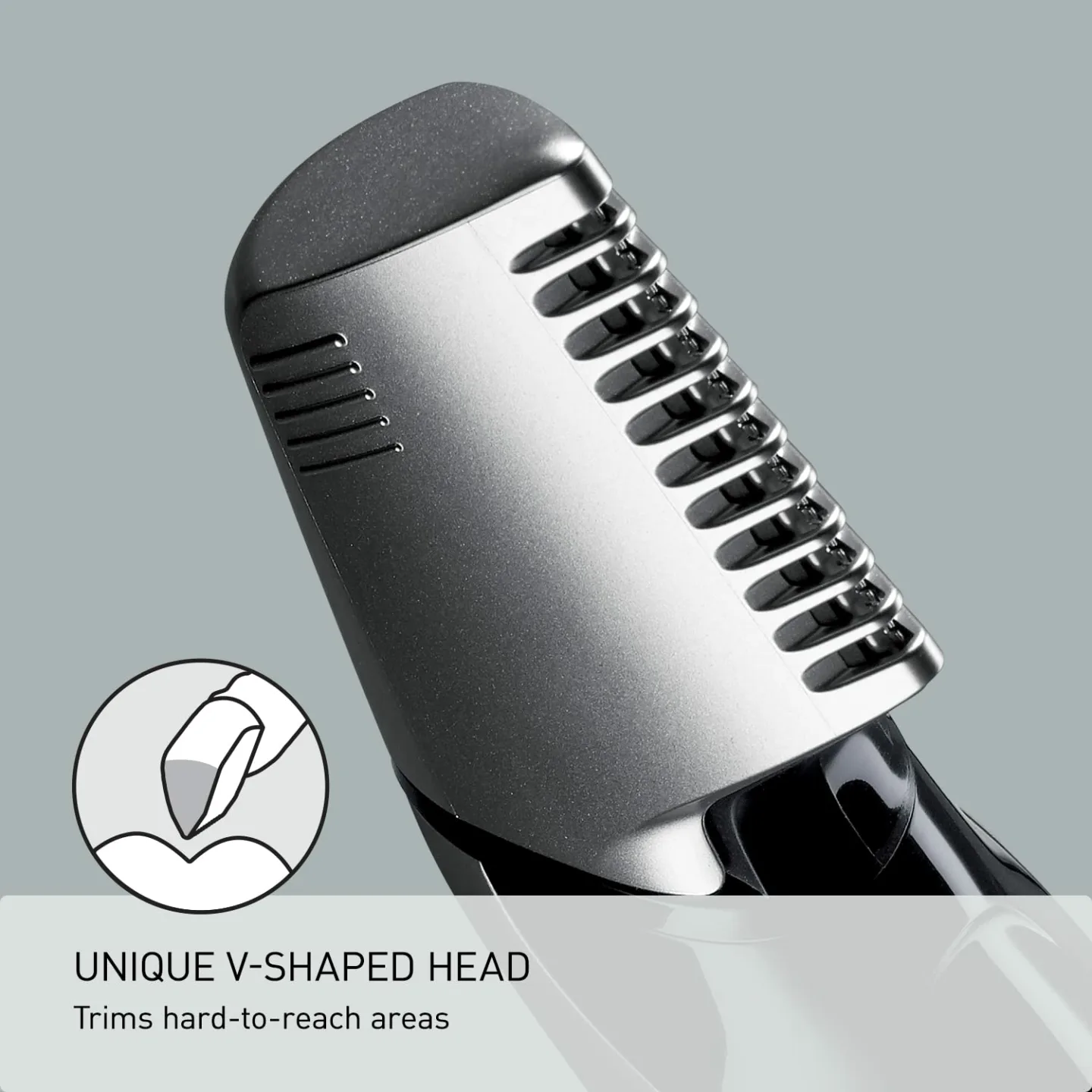 Panasonic Body Hair Trimmer - Waterproof, V-Shaped Head