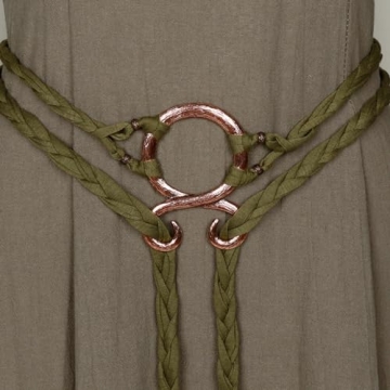 L'VOW Long Rope Ring Knotted Belt for Viking & Costume