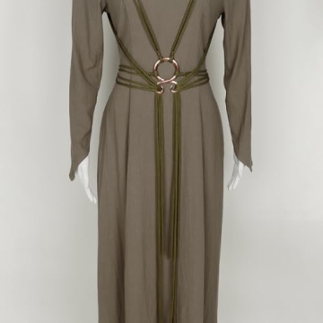 L'VOW Long Rope Ring Knotted Belt for Viking & Costume