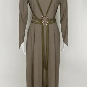 L'VOW Long Rope Ring Knotted Belt for Viking & Costume