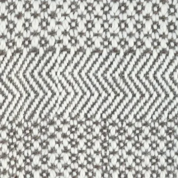 Amazon Brand - Rivet Modern Hand-Woven Stripe Fringe Throw Blanket, 50" x 60", Grey/White With Mustard Yellow