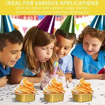 Aluminum Foil Mini Square Baking Cups for Individual Desserts