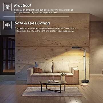 Stylish Industrial Floor Lamp with Adjustable Height 360°