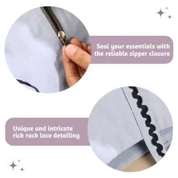 Folkulture Women's Tote Bag, Carry-On with Zipper | Overnight Weekender Bag - 17.5"x15"