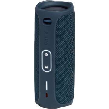 JBL FLIP 5 - Waterproof Portable Bluetooth Speaker Made from 100% Recycled Plastic - Blue (Renewed)