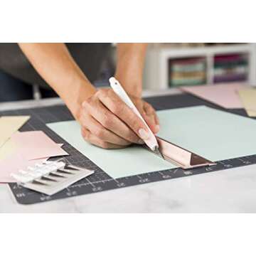 Cricut TrueControl Knife Kit - For Use As a Precision Knife, Craft knife, Carving Knife and Hobby Knife - For Art, Scrapbooking, Stencils, and DIY Projects - Comes With 5 Spare Blades - [Rose]