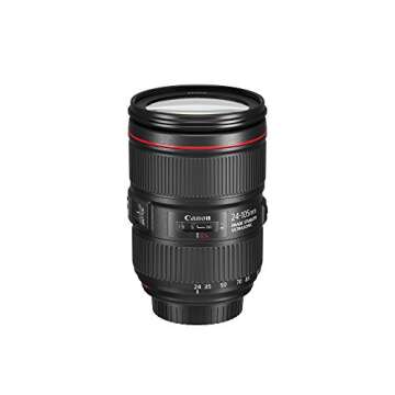 Canon EF 24–105mm f/4L is II USM Lens, Black - 1380C002
