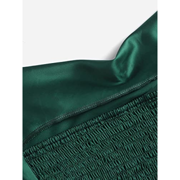 Chic SheIn Satin Halter Neck Draped Cami Top Online