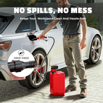 Cordless Fuel Transfer Pump for DeWalt & Milwaukee Batteries