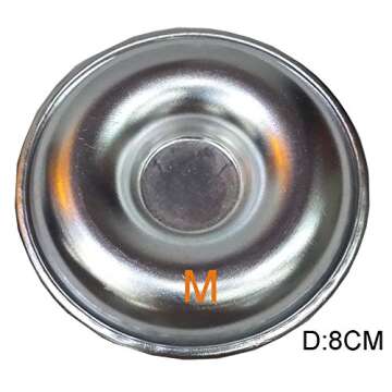 tyoungg 2 Pieces Assorted Size Metal Donut Bath Bath Bomb Molds to Make Unique Cute Homemade or Busi...