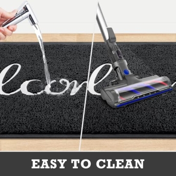 CozyBounty Black Door Mat Stylish and Durable for All Entryways