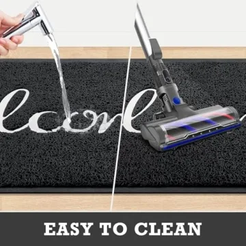 CozyBounty Black Door Mat Stylish and Durable for All Entryways