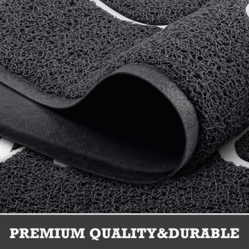CozyBounty Black Door Mat Stylish and Durable for All Entryways