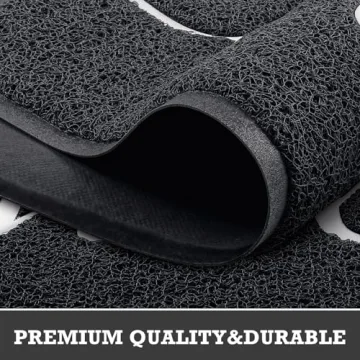 CozyBounty Black Door Mat Stylish and Durable for All Entryways