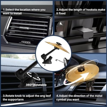 Car Cymbal Air Vent for Music Lovers - Mini Drum Accessory