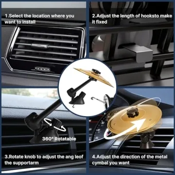 Car Cymbal Air Vent for Music Lovers - Mini Drum Accessory