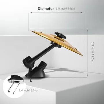 Car Cymbal Air Vent for Music Lovers - Mini Drum Accessory