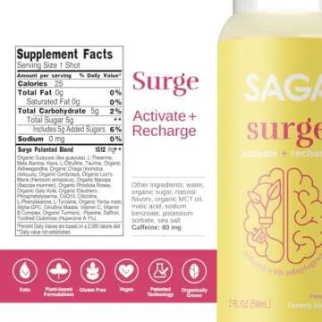 SAGA Energy Shots for Clean, Natural Energy Boosts
