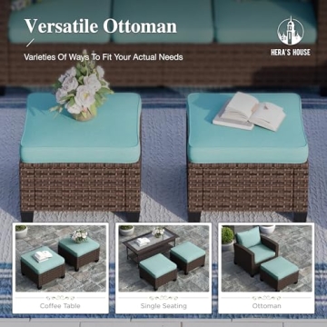 HERA'S HOUSE 9-Piece Outdoor Wicker Furniture Set