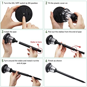 MAGGIFT Solar Pathway Lights: Illuminating Your Garden Elegantly