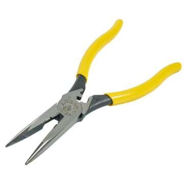 Klein D203-8NCR Pliers - Durable Wire Stripping & Crimping