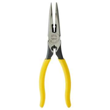 Klein D203-8NCR Pliers - Durable Wire Stripping & Crimping