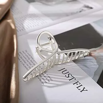 Claw No Slip Hair Clamps - 3 Stylish Metal Clips for Women