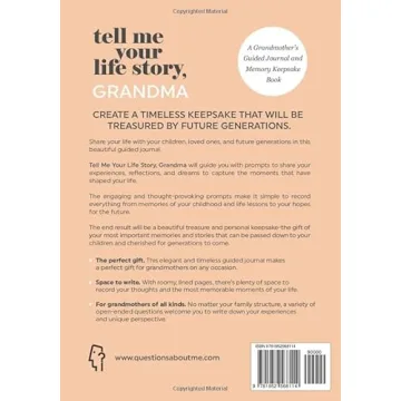 Grandma's Guided Memory Journal Life Story Keepsake