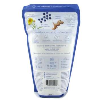 Village Naturals Therapy Chronic Pain & Fatigue Body Soak Arnica & Epsom Salt 36oz, 36 Oz