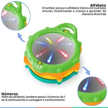 Bright Starts Light & Learn Drum for Babies - Ages 3 Months +