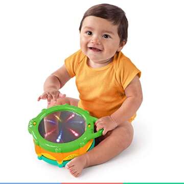 Bright Starts Light & Learn Drum for Babies - Ages 3 Months +