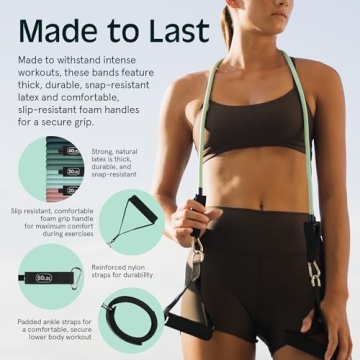 Retrospec Resistance Bands Set - Versatile Home Workout Solution