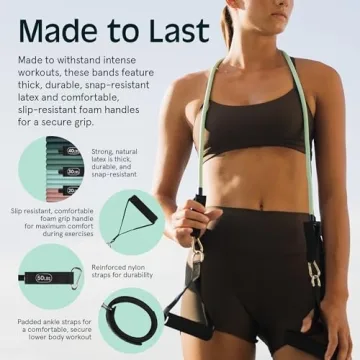 Retrospec Resistance Bands Set - Versatile Home Workout Solution